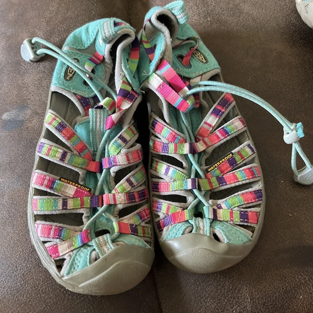 Keen Whisper Girls Multicolor Outdoor Hiking Water Shoes Casual Girls 2/3
